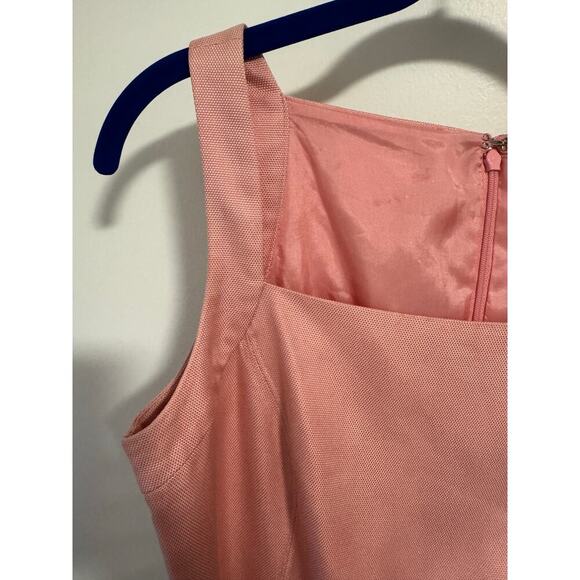 Ann Taylor 100% Silk pink A-line dress with waist sash. - Picture 6 of 9